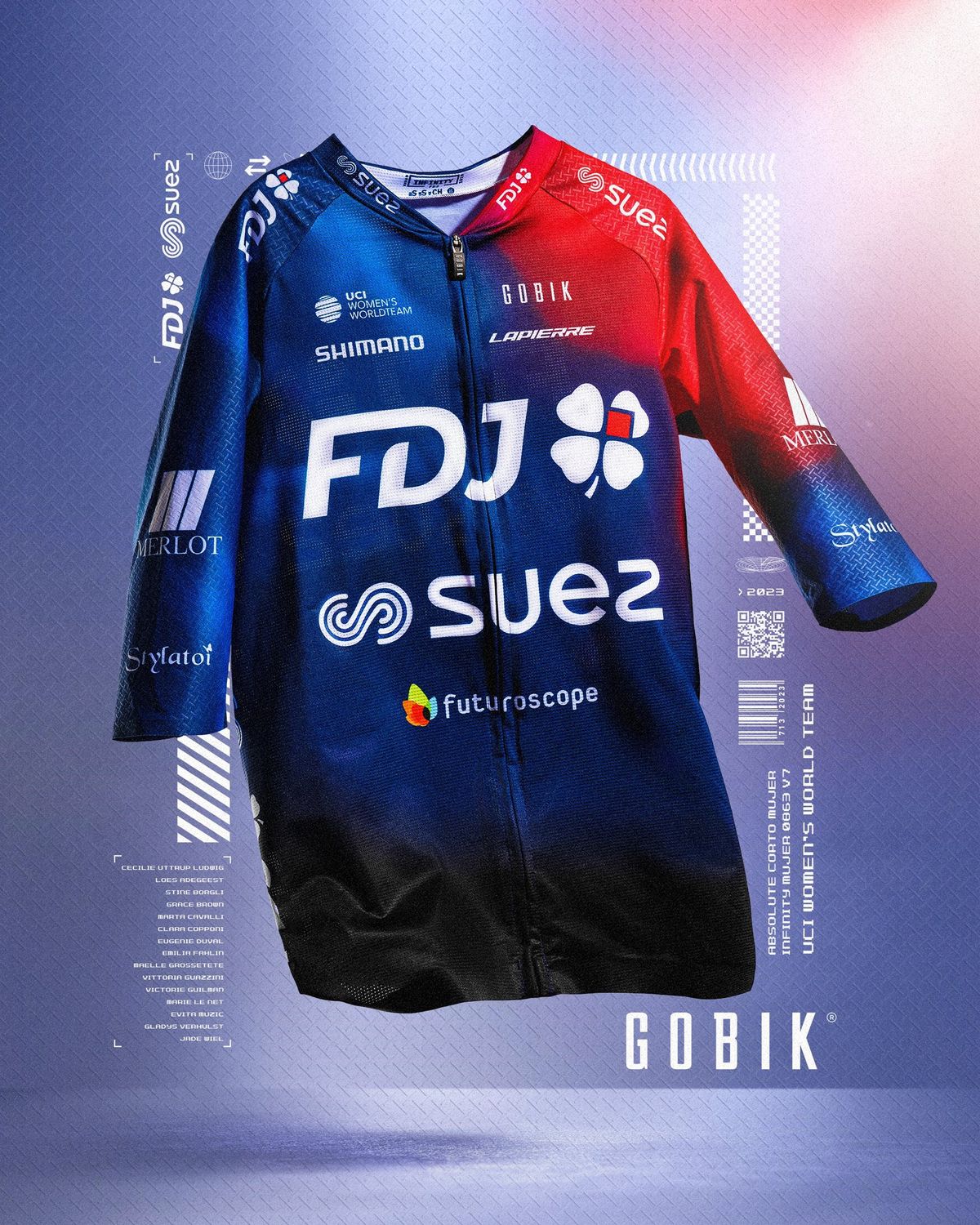 FDJ-SUEZ-Futuroscope 2023 jersey