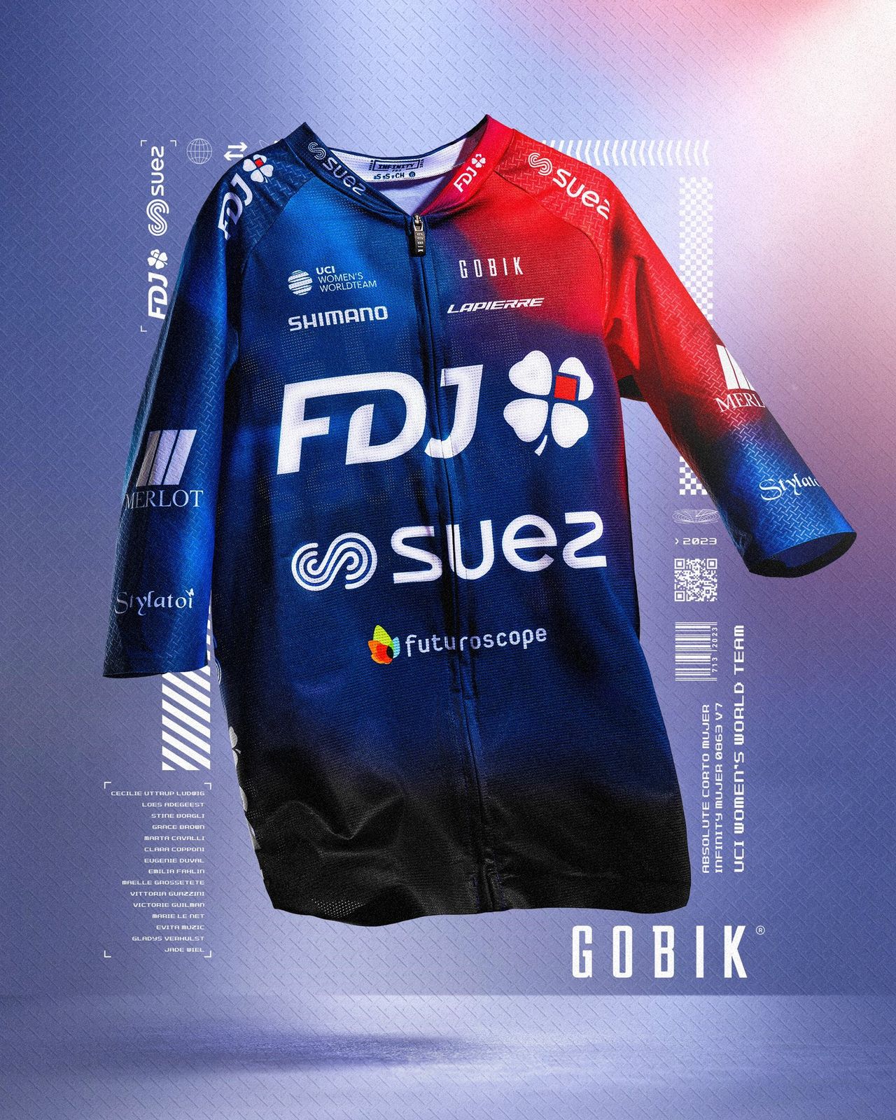 FDJ-SUEZ-Futuroscope 2023 jersey