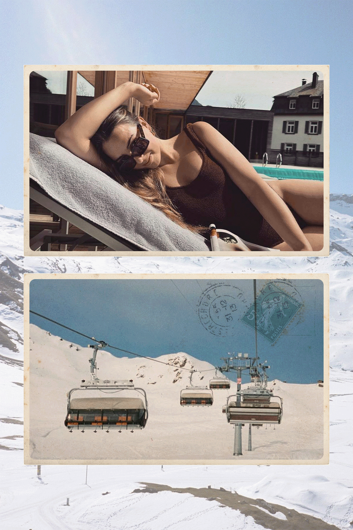 An image of Who What Wear UK beauty director, Shannon Lawlor, on her alpine escape.