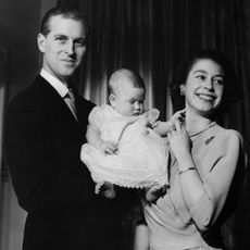 undated picture showing the future queen elizabeth ii of england and prince philip of edinburgh posing with their son prince charles photo by intercontinentale afp photo credit should read afp via getty images