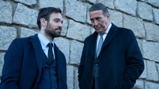 Charlie Cox and Ciarán Hinds in Kin