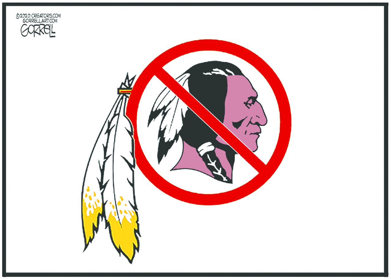 Editorial Cartoon U.S. Washington Redskins name change