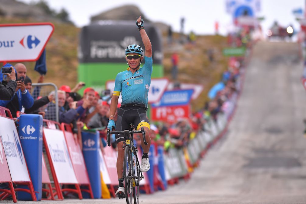 Miguel Angel Lopez wins the Vuelta a Espa&ntilde;a's 11th stage.