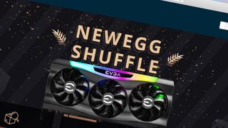 EVGA rtx 3090 on a Newegg Shuffle banner