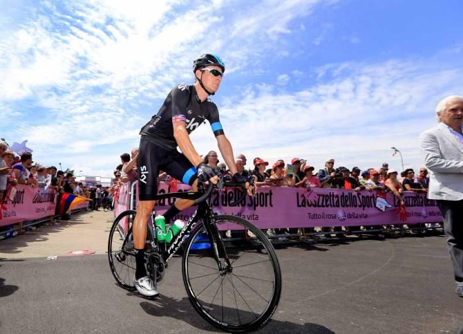 Bradley Wiggins (Team Sky) before the start of the stage