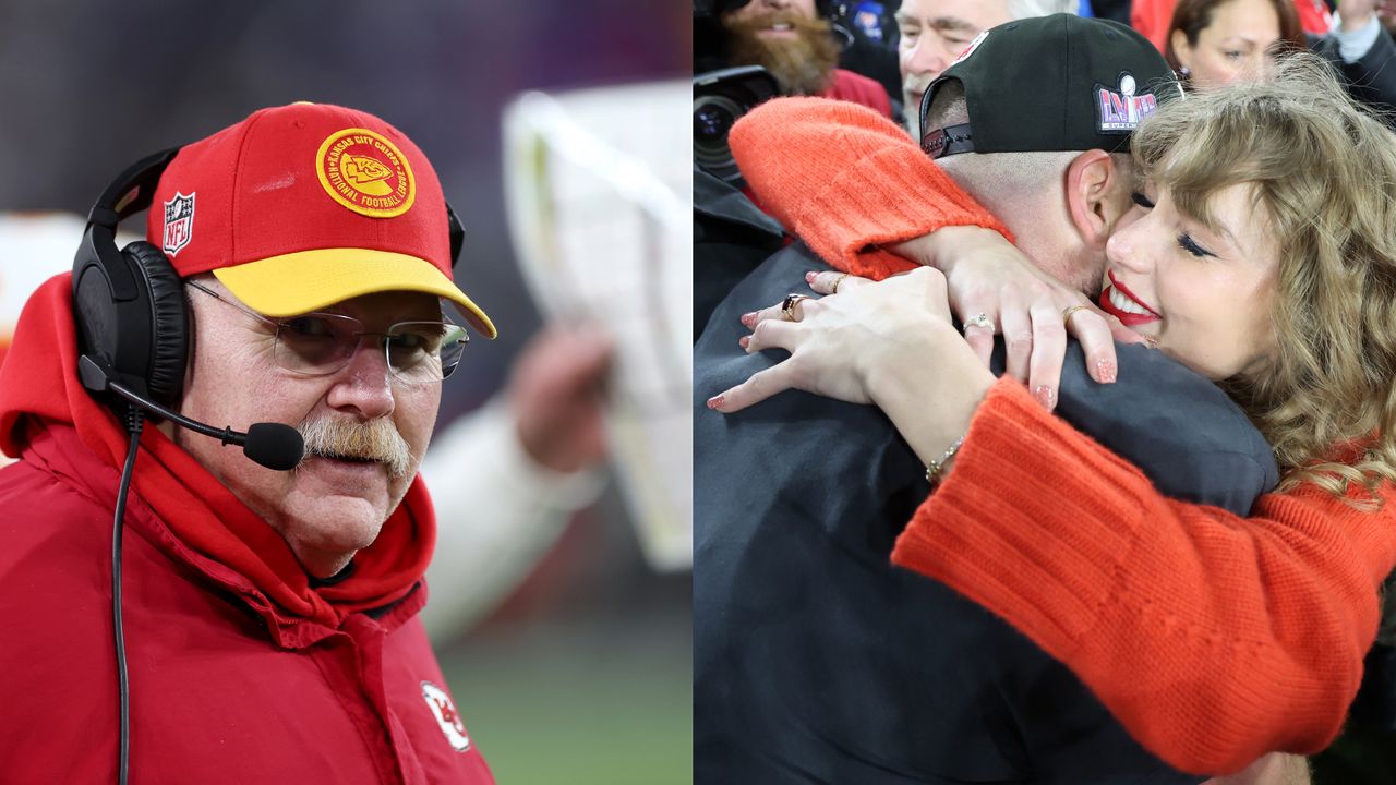 Kansas City Chiefs Head Coach Andy Reid says Taylor Swift &quot;loves the game and obviously loves Kelce.&quot;