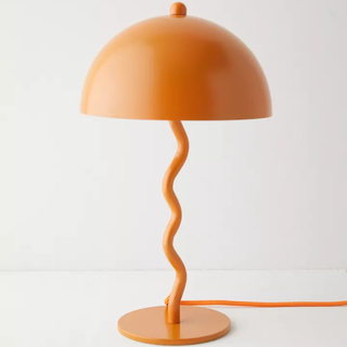modern orange table lamp