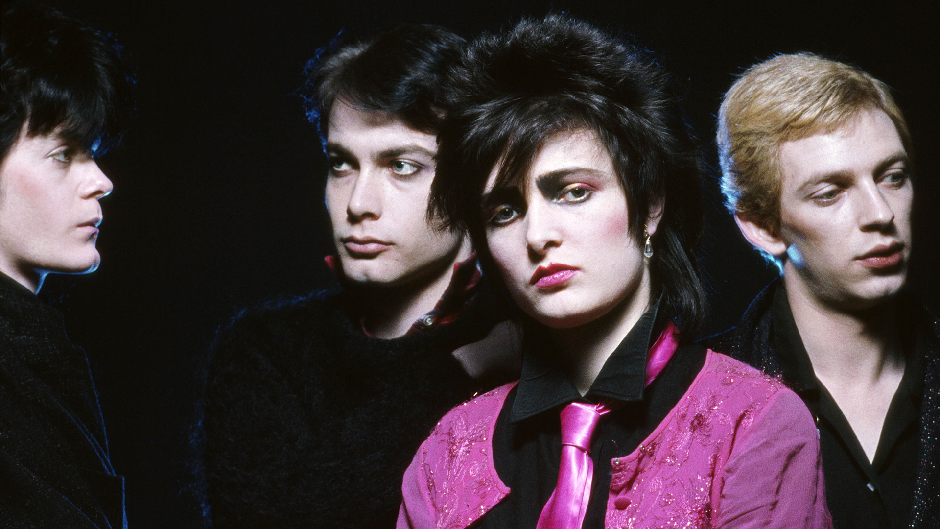 A 1979 portrait of Siouxsie and the Banshees (L-R Kenny Morris, John McKay Siouxsie Sioux and Steve Severin)