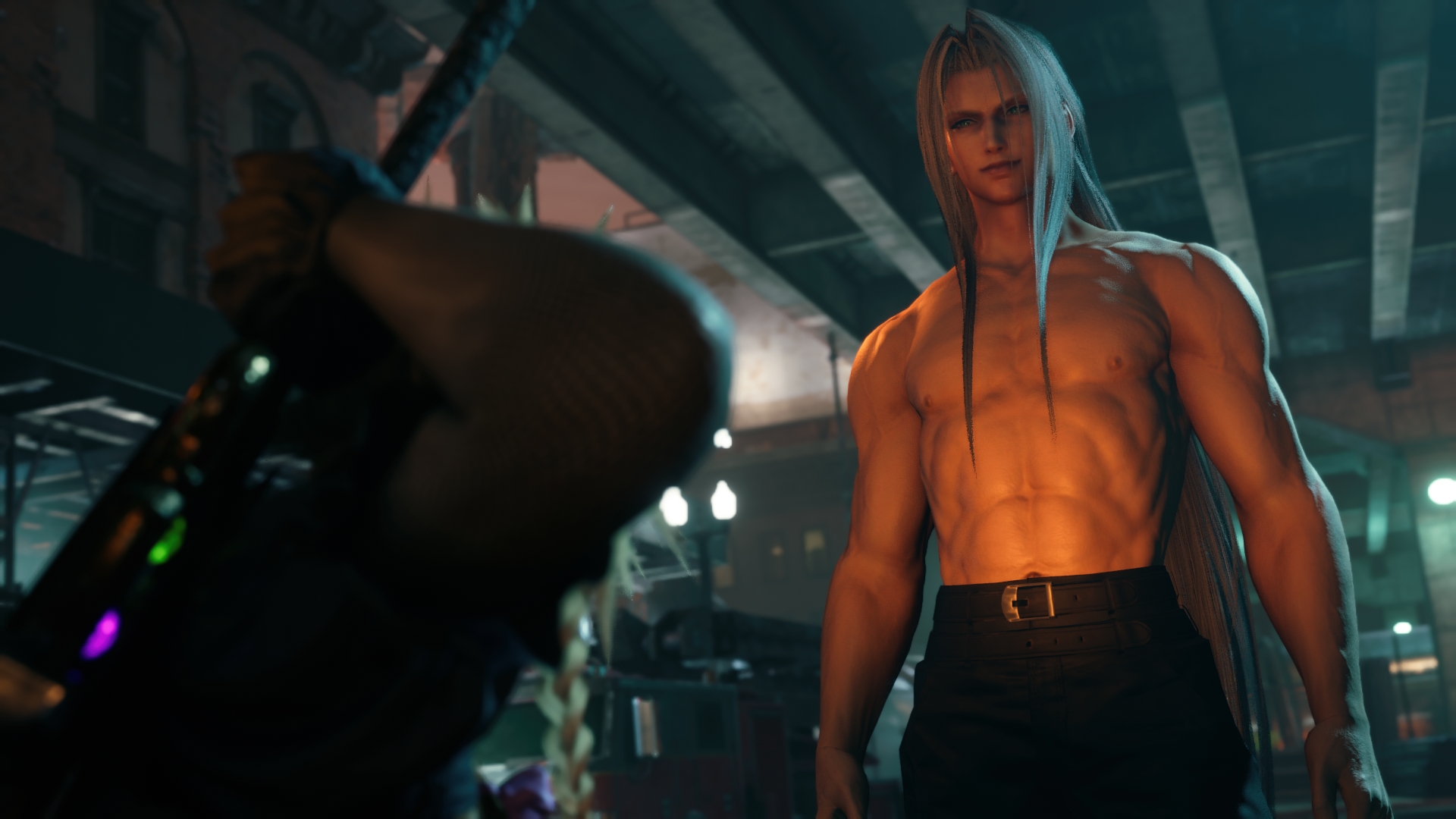 Shirtless Sephiroth mod