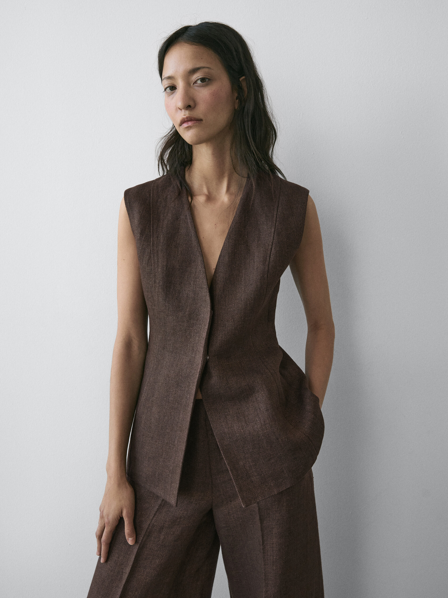 Linen Suit Waistcoat