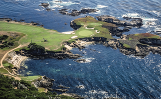 Cypress Point golf course pictured from above