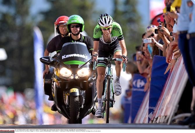 Laurens ten Dam (Belkin) had a strong first day in the Alps