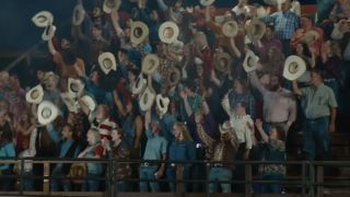 Rodeo crowd in Twisters