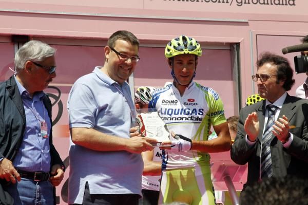 Vincenzo Nibali (Liquigas) at the start