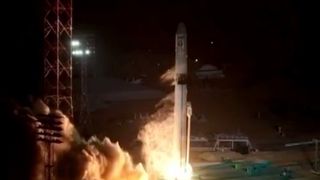 Russia's Soyuz 5 rocket launches on its first-ever mission, a suborbital test flight from Baikonur Cosmodrome in Kazakhstant on April 30, 2026. The flight was a success, according to Russian space officials.