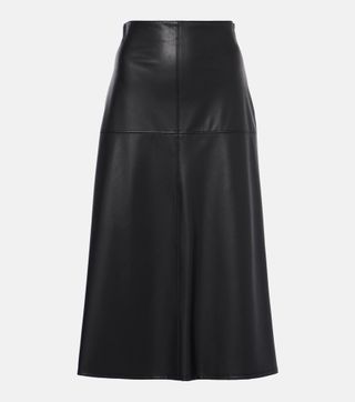 Leisure Scilli Coated Jersey Midi Skirt