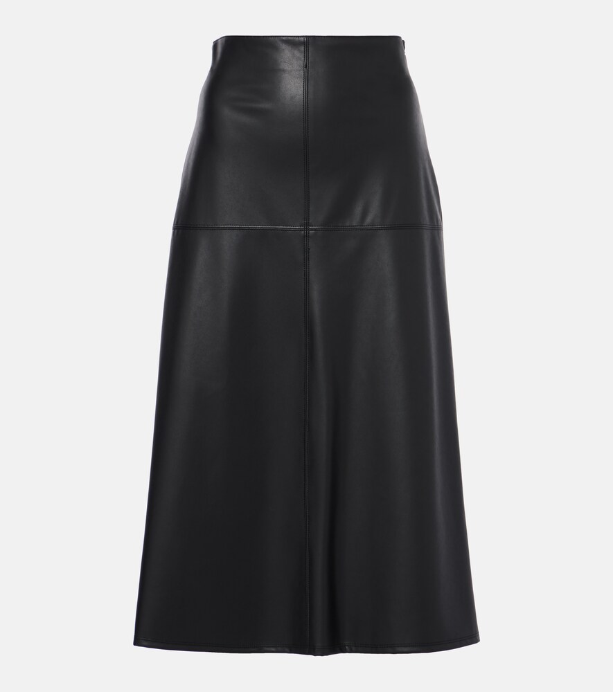 Leisure Scilli Coated Jersey Midi Skirt