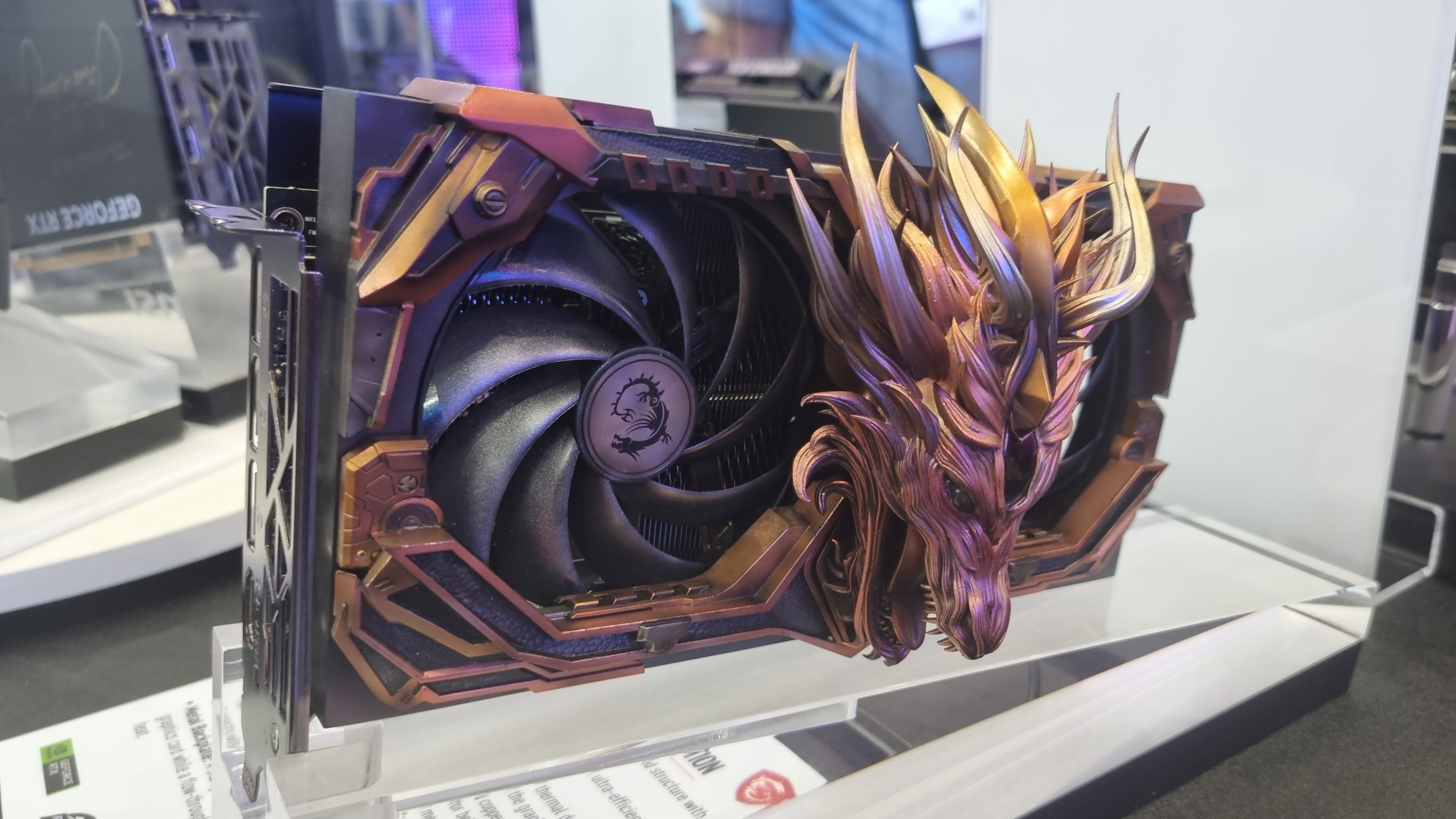 Mystery RAM slots, watercooled Nvidia GPUs, and dragons galore: The MSI booth was jam packed with PC gaming gear (and crowds) at Computex 2024