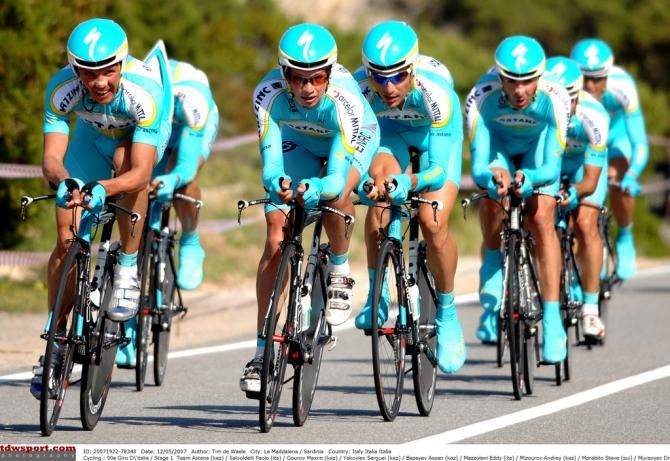 Astana were second in the 2007 team time trial