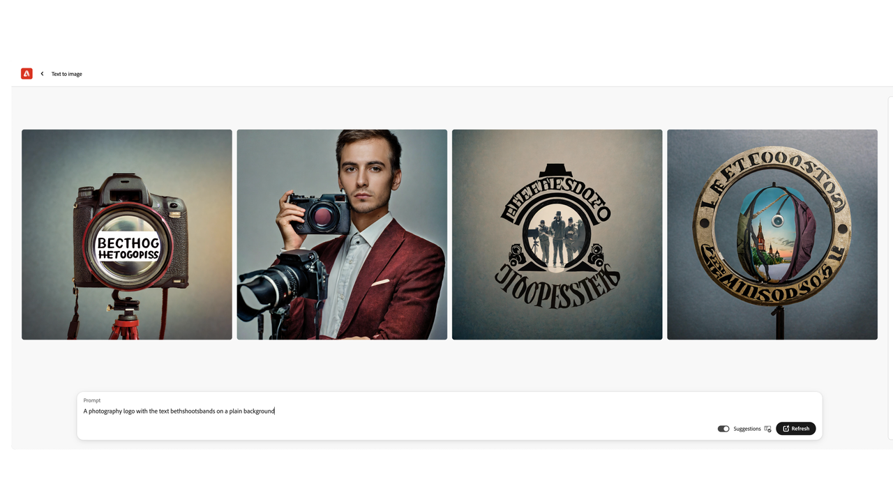 AI Photography logo: Adobe Firefly