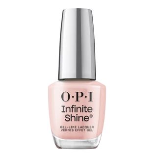 OPI Infinite Shine Long-Wear Gel-Like Sheer Pink Nail Polish - Bubble Bath, on a white background