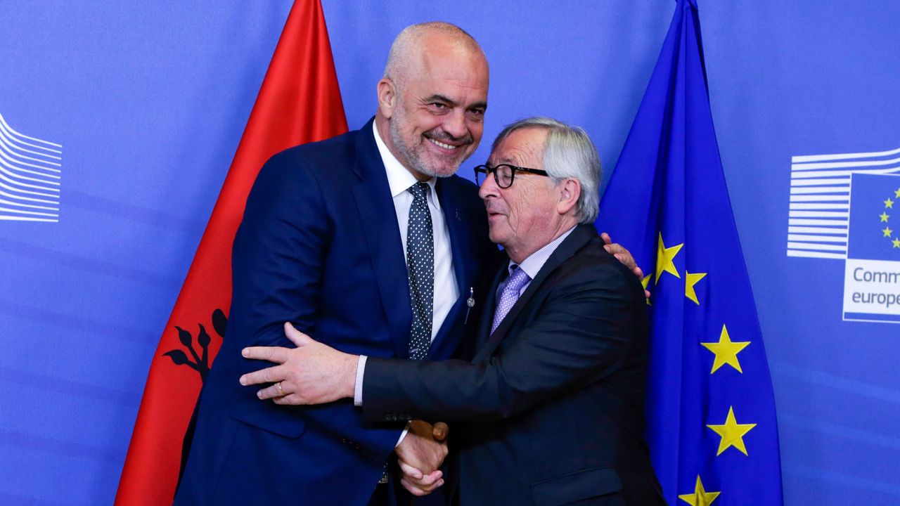 Edi Rama and Jean Claude Juncker