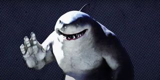 Steve Agee as King Shark in promotional material for The Suicide Squad