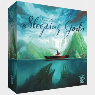 Sleeping Gods box on a plain background