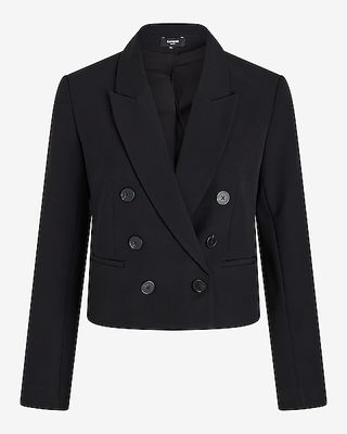 Express, Editor Double Breasted Cropped Blazer