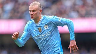 Erling Haaland of Manchester City during the Premier League match