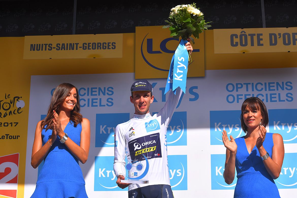 Simon Yates after stage 7 of the Tour de France