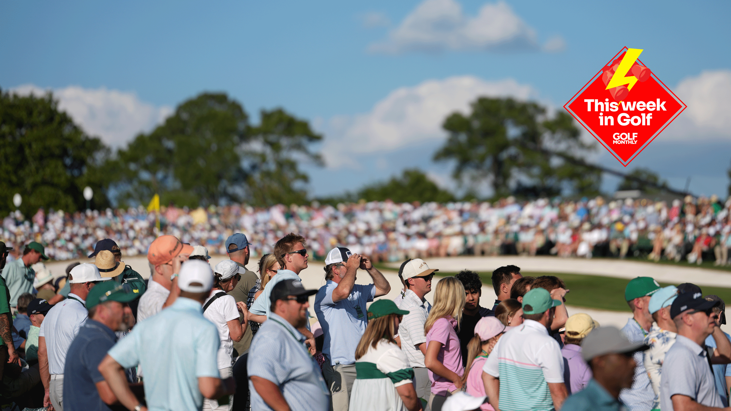 A general view of patrons at The Masters during the final round in 2026