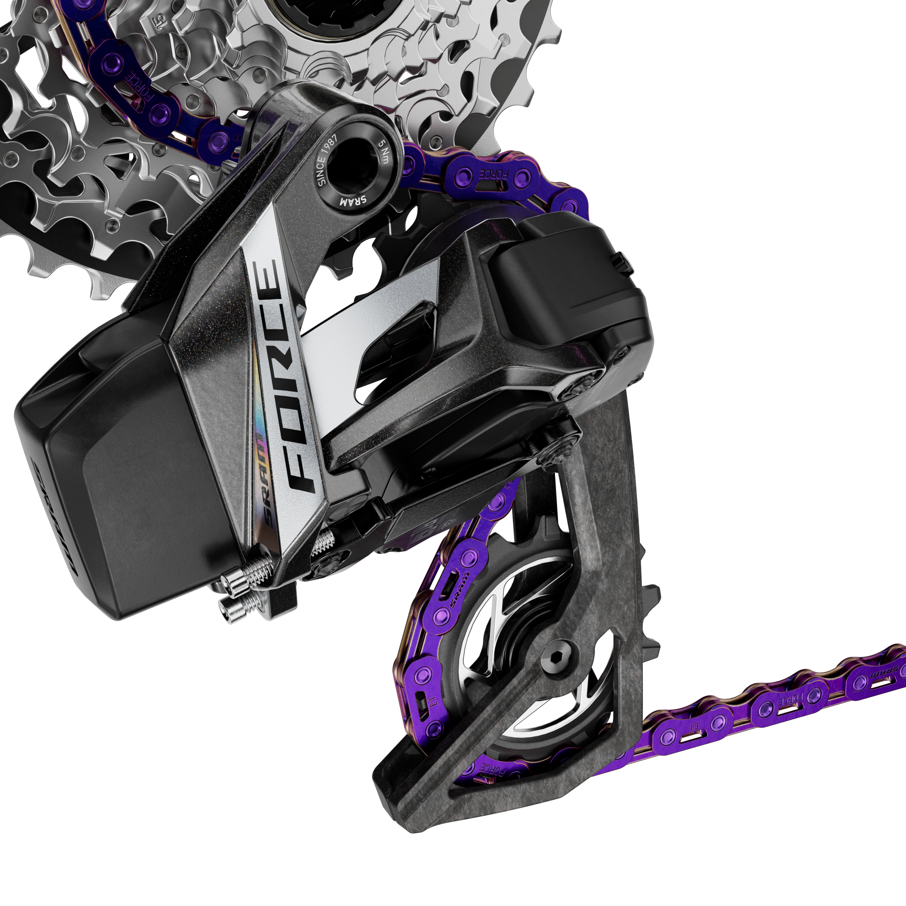 purple chain on Sram force mech