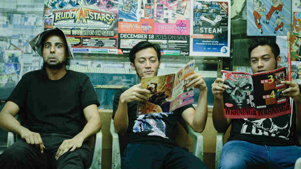 Wormot posing for a photograph