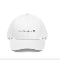 Something About Her White Logo Hat
RRP: $29.99
A white one-size-fits-all baseball cap with "Something About Her" in black lettering. The cotton twill accessory comes with an adjustable Velcro® closure.