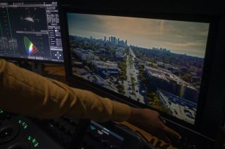 Sony displays power a boutique production studio in Los Angeles.