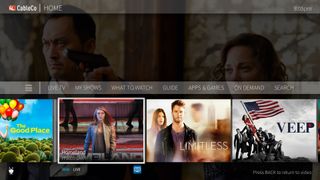 An example of TiVo's MSO experience for Android TV.
