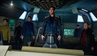 The crew of the Enterprise in Star Trek Beyond