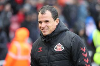 SUNDERLAND, ENGLAND - DECEMBER 7: Sunderland head coach Regis Le Bris during the Sky Bet Championship match between Sunderland AFC and Stoke City FC at Stadium of Light on December 7, 2024 in Sunderland, England. (Photo by Ian Horrocks/Sunderland AFC via Getty Images)