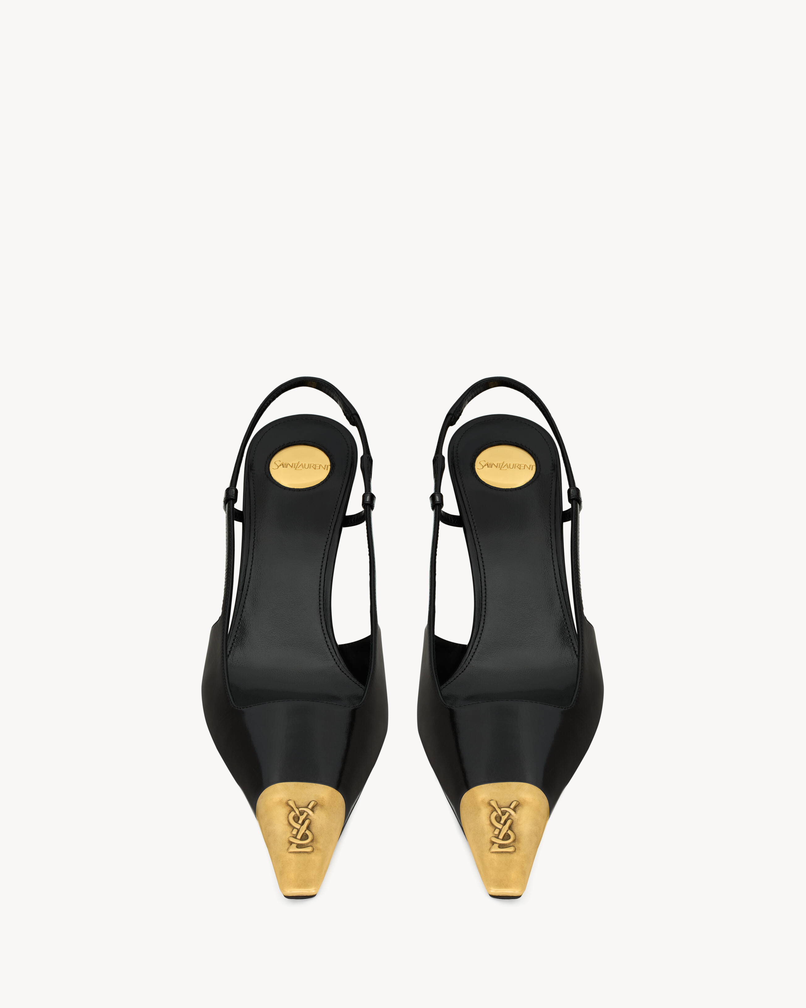 Jeanne Slingback Pumps in Smooth Leather