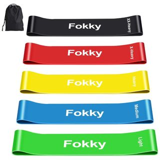 resistance bands in various colours