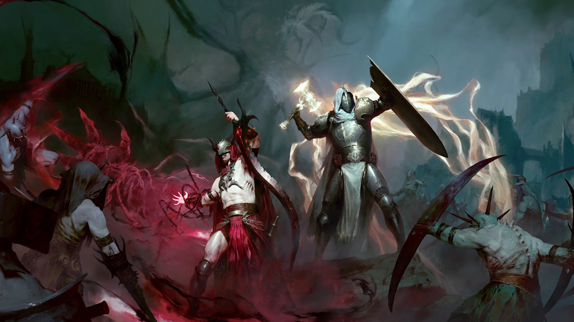 Gameplay and cinematic images from Diablo 4