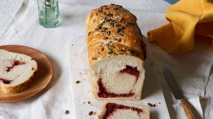 marbled beetroot bread