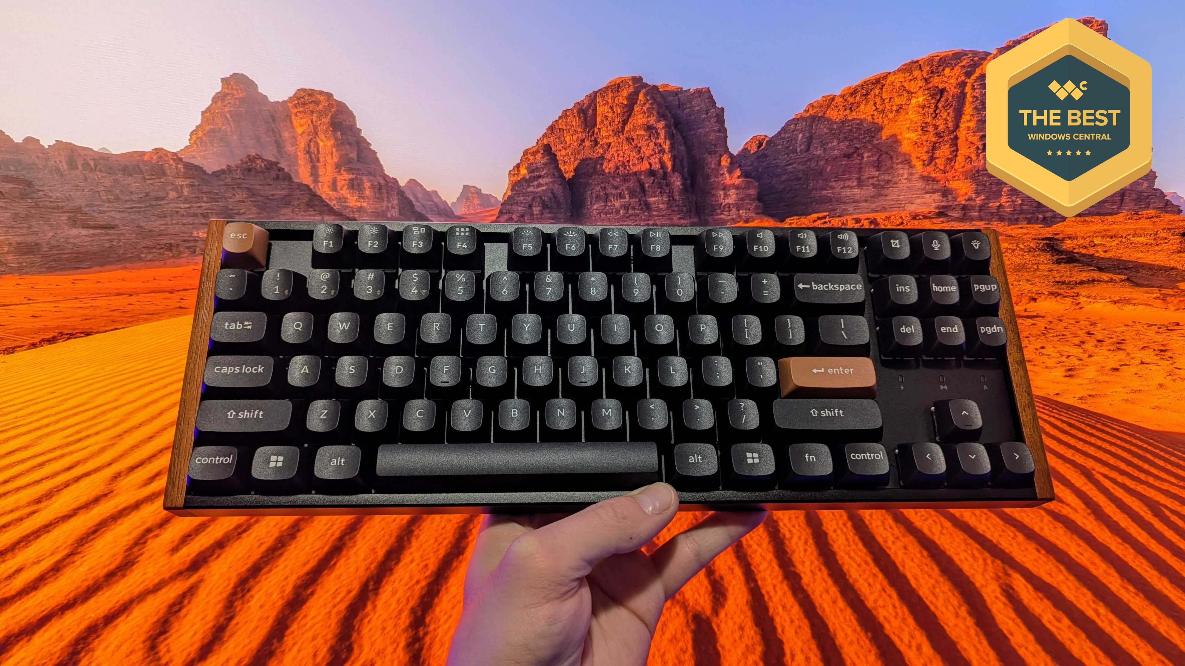 Image of the Keychron K8 HE wireless keyboard.