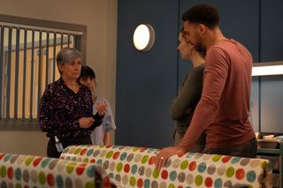 Dawn and Billy look terrified in the hospital in Emmerdale 