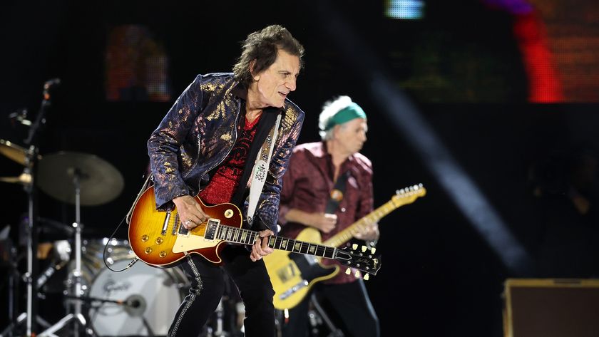 Ronnie Wood and Keith Richards perform onstage during 'STONES TOUR '24 HACKNEY DIAMONDS' at Met Life Stadium on May 23, 2024 in East Rutherford, New Jersey.