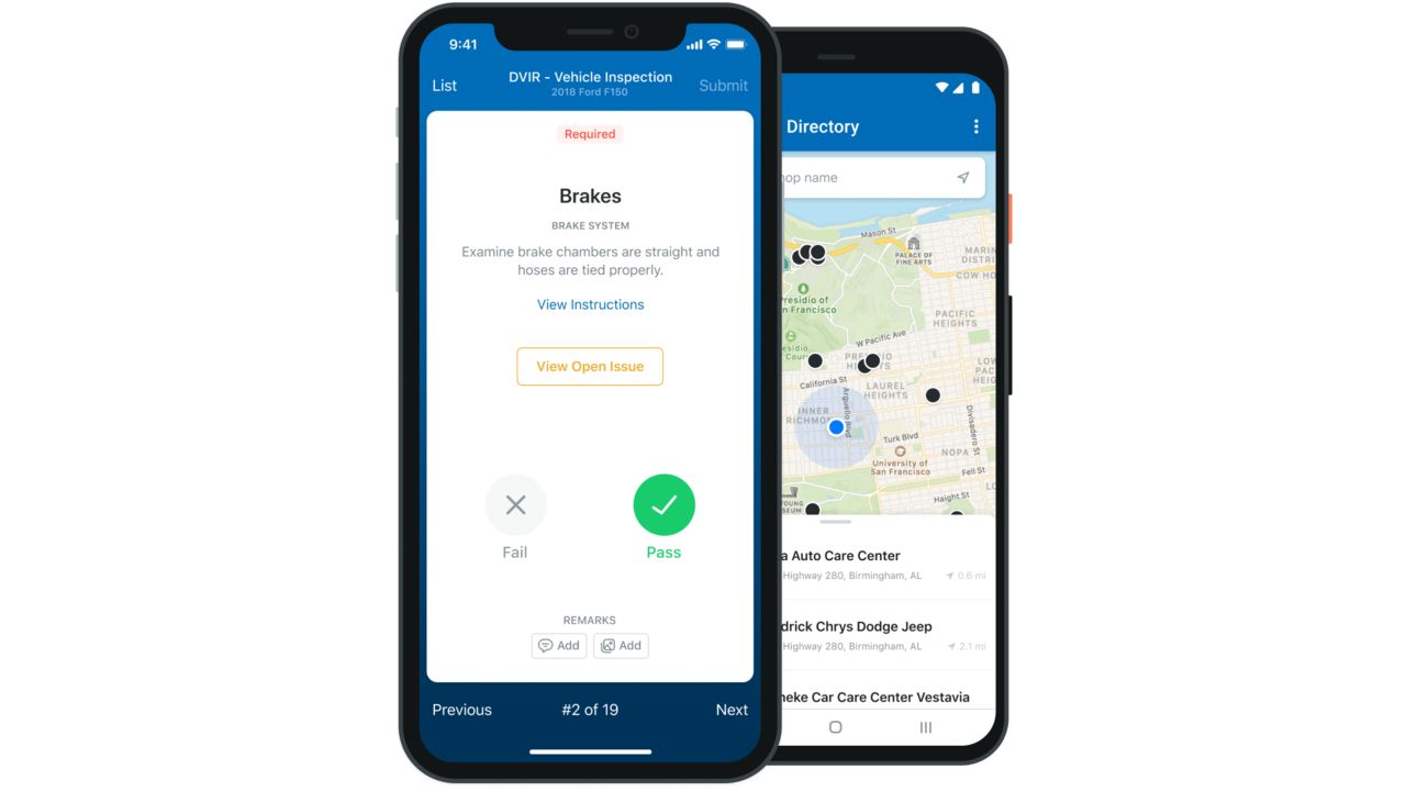 Screenshot of Fleetio