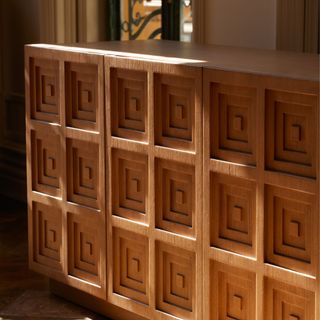 A wooden engraved sideboard from Lulu and Georgia