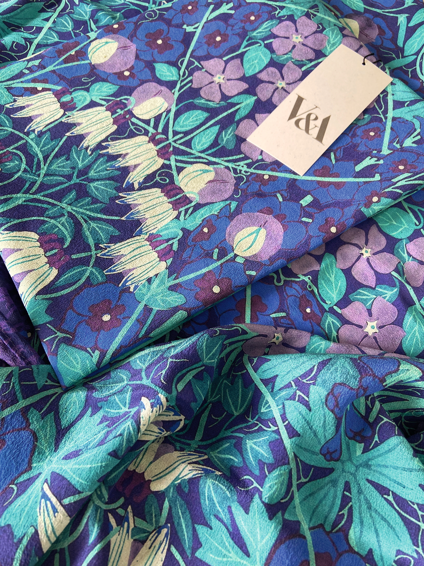 A silk scarf from the V&amp;amp;A gift shop