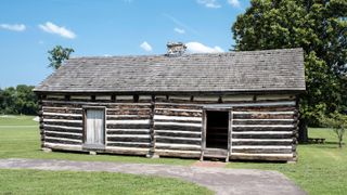 Reconstructed slave quarters at The Hermitage in Nashville, Tennessee